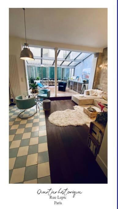 Villa Lepic, Luxury Flat In Montmartre With Private Terrasse-Appartement Entier 巴黎 外观 照片