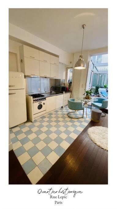 Villa Lepic, Luxury Flat In Montmartre With Private Terrasse-Appartement Entier 巴黎 外观 照片