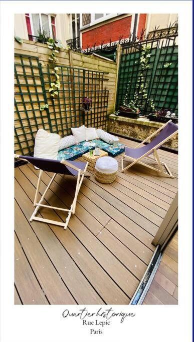 Villa Lepic, Luxury Flat In Montmartre With Private Terrasse-Appartement Entier 巴黎 外观 照片